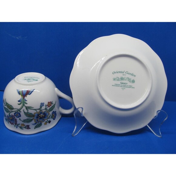 Nikko Oriental Garden Cup And 4 Saucers In Excellent Condition - Picture 4 of 16